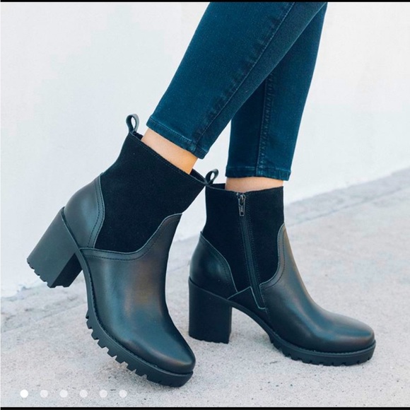 Soludos Dani Shearling Platform Boot - Picture 2 of 4